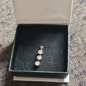 Cate & Chloe Ruth "Protector" 18k White Gold Plated Crystal Necklace NWT💫